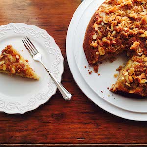 Gluten Free Banana Almond Cake. Yum!