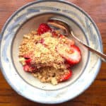 Cookie Crumble Fruit Parfait (no whipped cream).