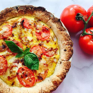 Gluten Free Tomato Basil Quiche