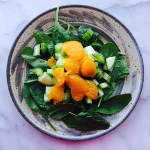 Crunchy Sweet Spinach Salad