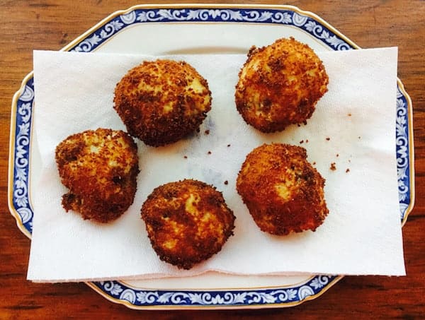 Crispy Sausage Rice Balls