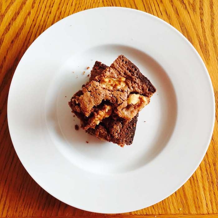 You can make these Gluten Free Dairy Free Brownies with or without nuts. Super easy, either way.