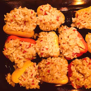 Risotto Stuffed Peppers