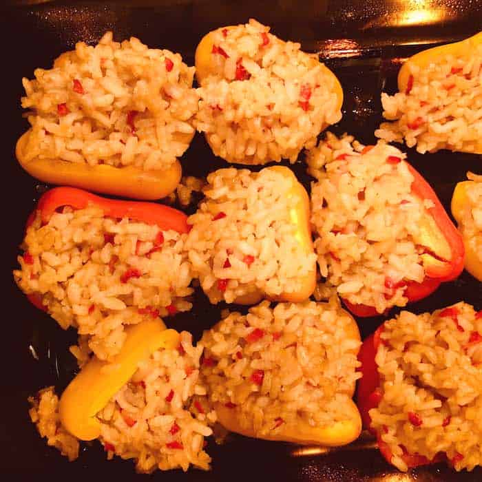 Risotto Stuffed Peppers Recipe