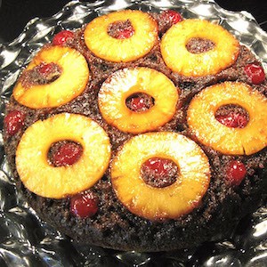 Pineapple Upside Down Cake made with Gingerbread!