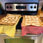 Use wet towels to steam the cookies for easy removal.