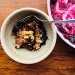 Easy Blueberry Crisp Recipe is so good. #blueberrycrisp, #recipeideashop, #sitdownandrelax