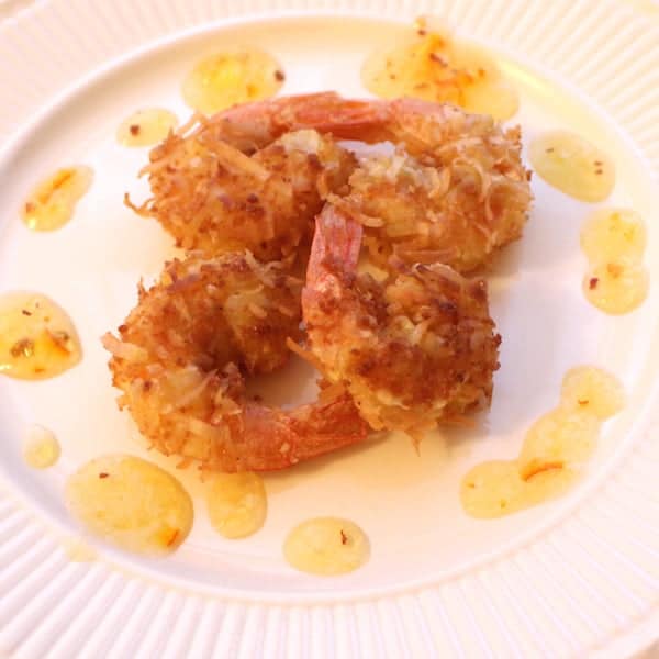 Gluten Free Coconut Shrimp is SO easy to make at home. Chewy, crispy deliciousness.
