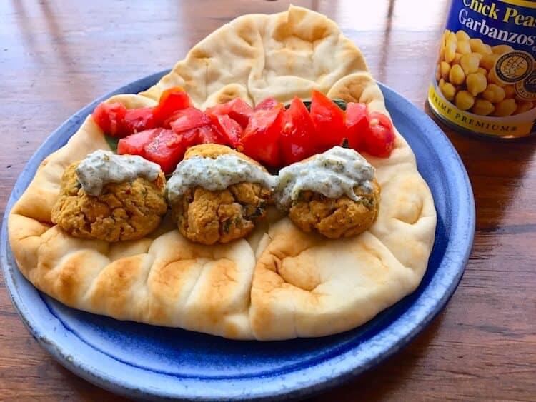 Easy Baked Falafel Balls. Delightful. Scrumptious. So good. Low fat. Vegan. Gluten Free. #glutenfree, #recipeideashop