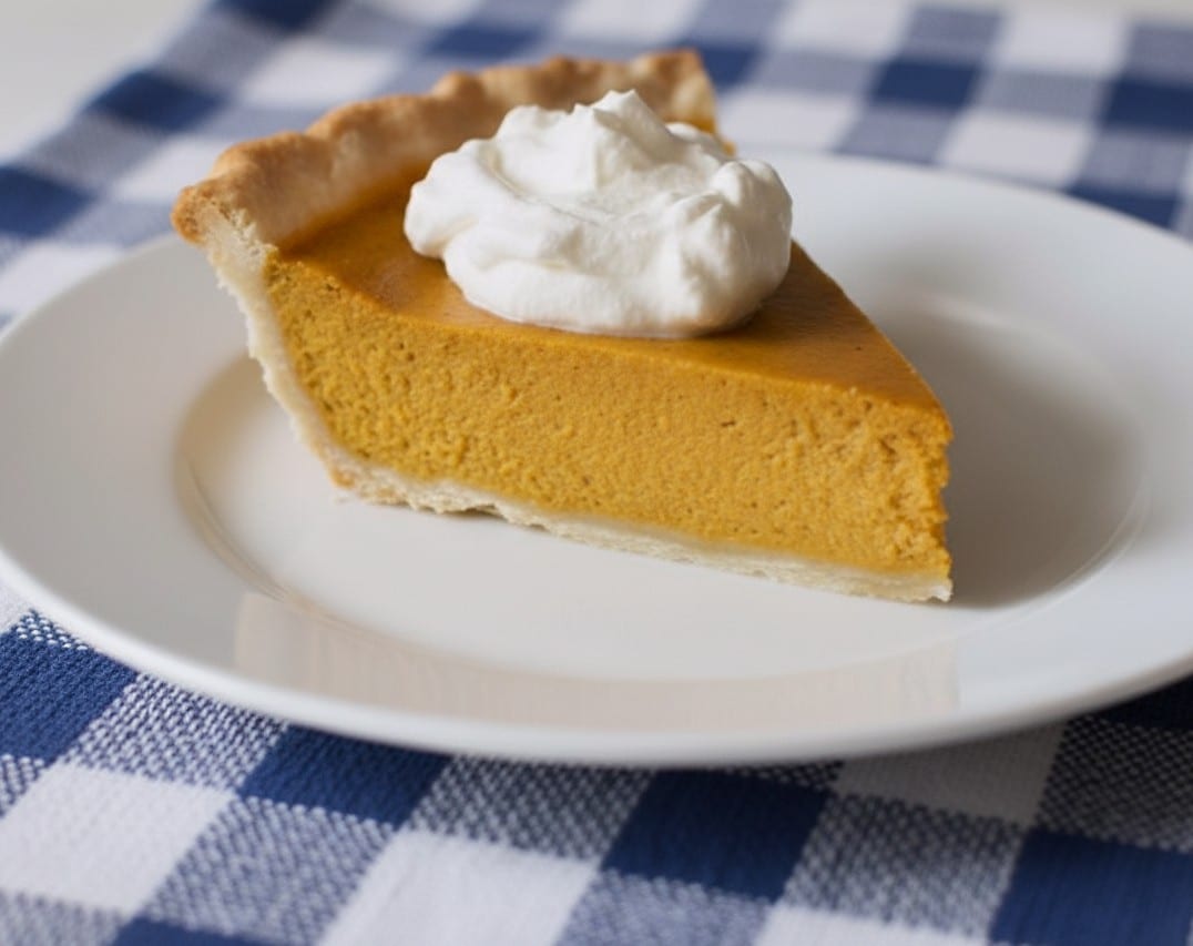 slice of Libby's pumpkin pie