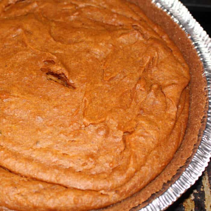 Sweet Potato Bourbon Pie, scrumptious!