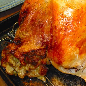 Traditional Sage Stuffing, cooked in the bird.