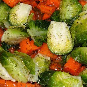 Brussels Sprouts with Carrots