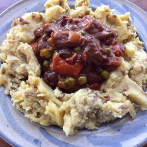 Instant Pot Lamb Stew with Mashed Potatoes