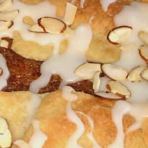 Homemade Kringle with almonds