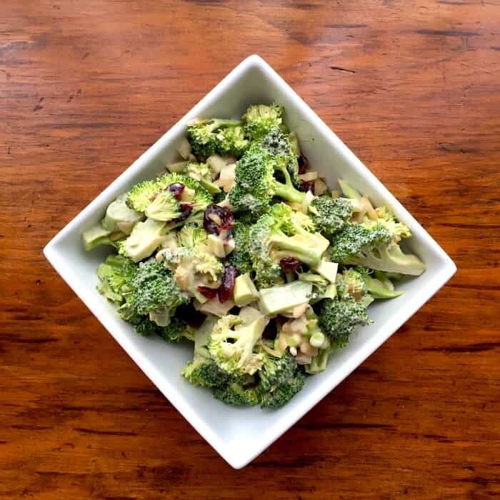 Broccoli Salad is quick to make and a favorite in our house.
