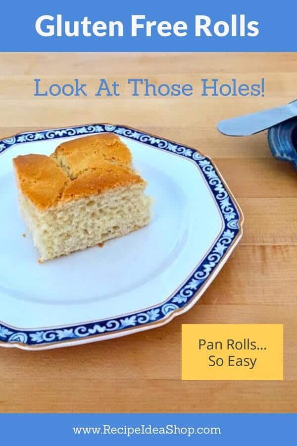 Gluten Free Rolls made in a pan. Artisan bread. #bestglutenfreerolls #glutenfreerolls #panrollsrecipe #glutenfree #breadrecipe #glutenfreebread #recipes #recipeideashop