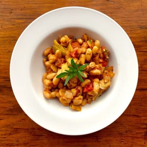 Tomato Artichoke Soup with Canellini Beans - Recipe Idea Shop