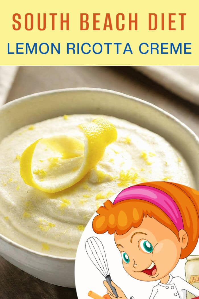 South Beach Diet Lemon Ricotta Creme Recipe