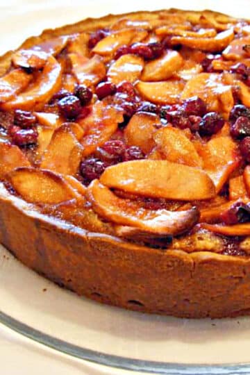 apple cranberry tart or pie recipe