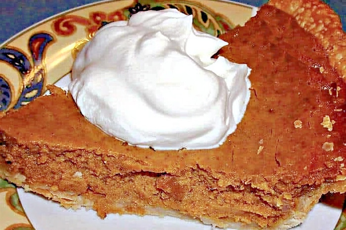 slice of pumpkin pie