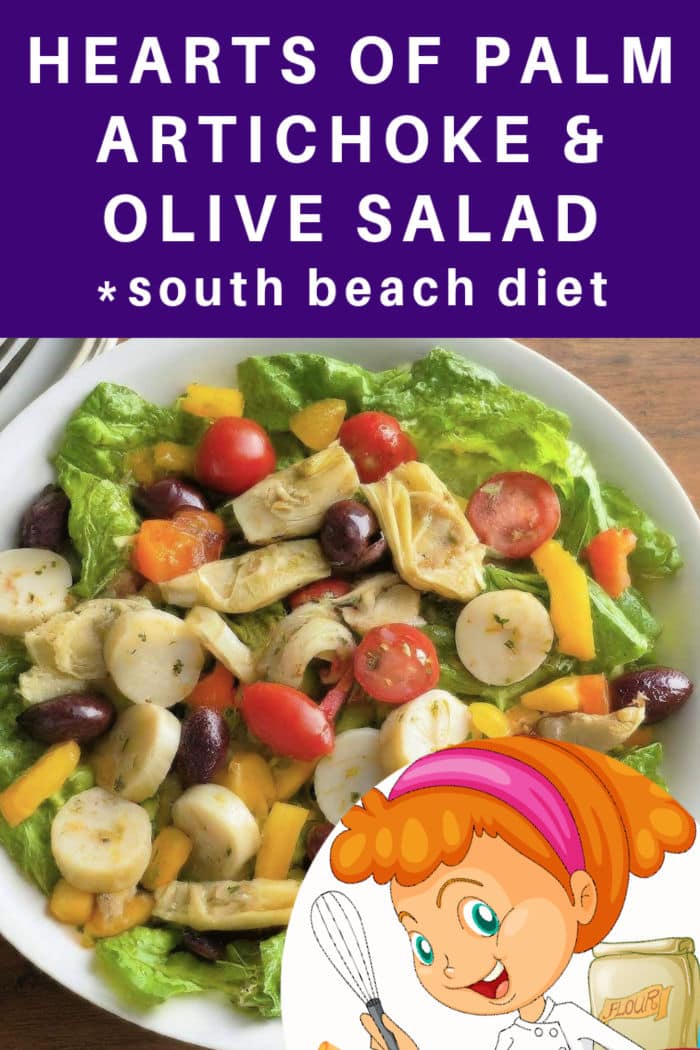 Hearts of Palm salad for South Beach Diet