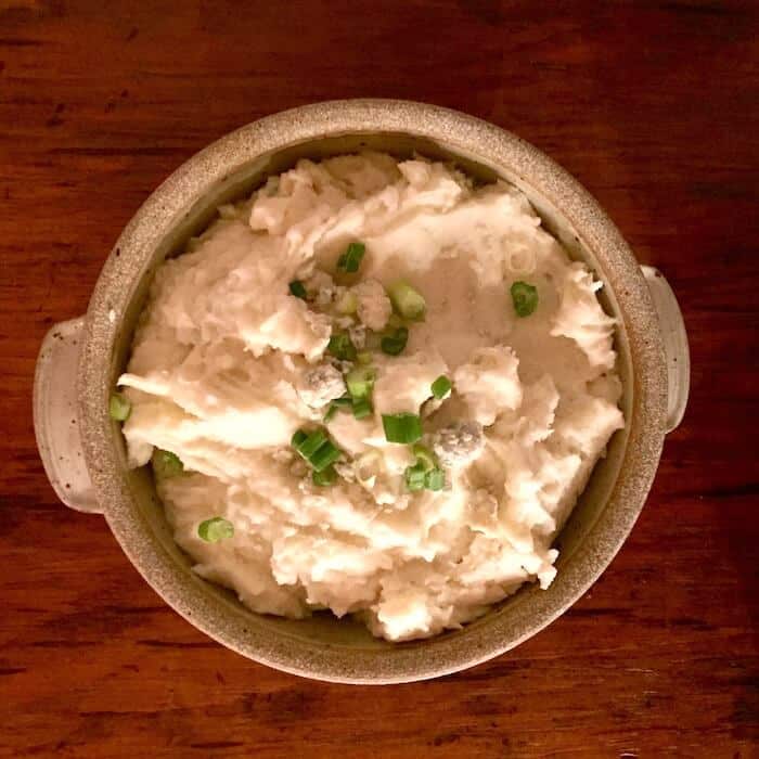 Gorgonzola Blue Cheese Mashed Potatoes. Light blue cheese flavor, enhanced by tangy buttermilk.