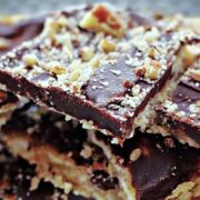 dark chocolate toffee recipe with saltines and sea salt 1