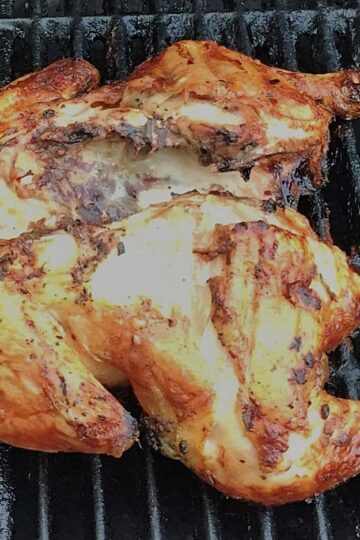 grilled spatchcocked chicken