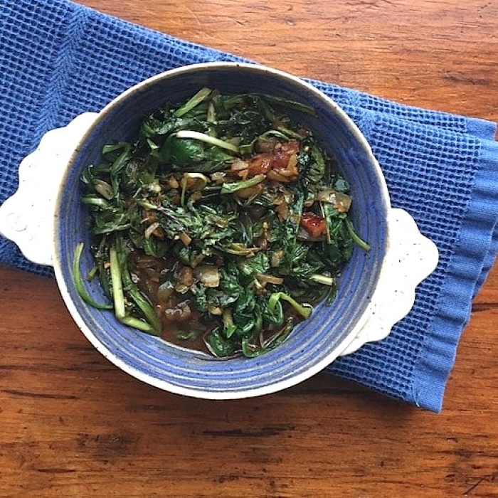 recipe for cooked Dandelions