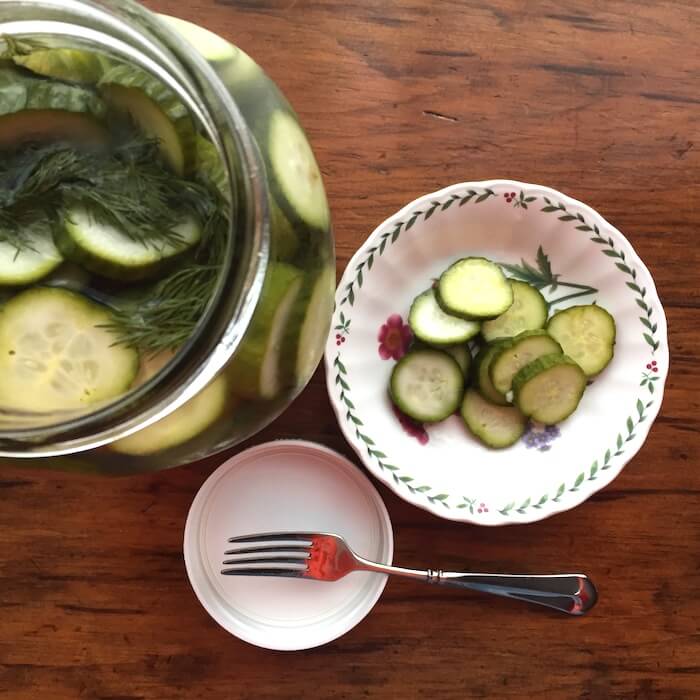 You won't believe how easy it is to make these Refrigerator Dill Pickles.