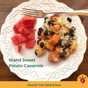 Island Sweet Potato Casserole. Yum!