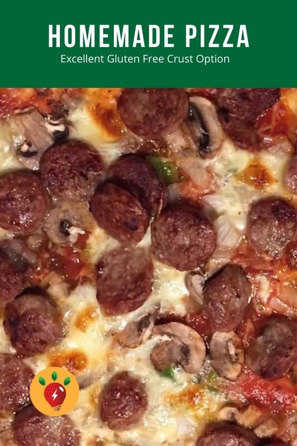 Homemade Pizza with Gluten Free Crust Option #HomemadePizza #GlutenFree #recipes #RecipeIdeaShop