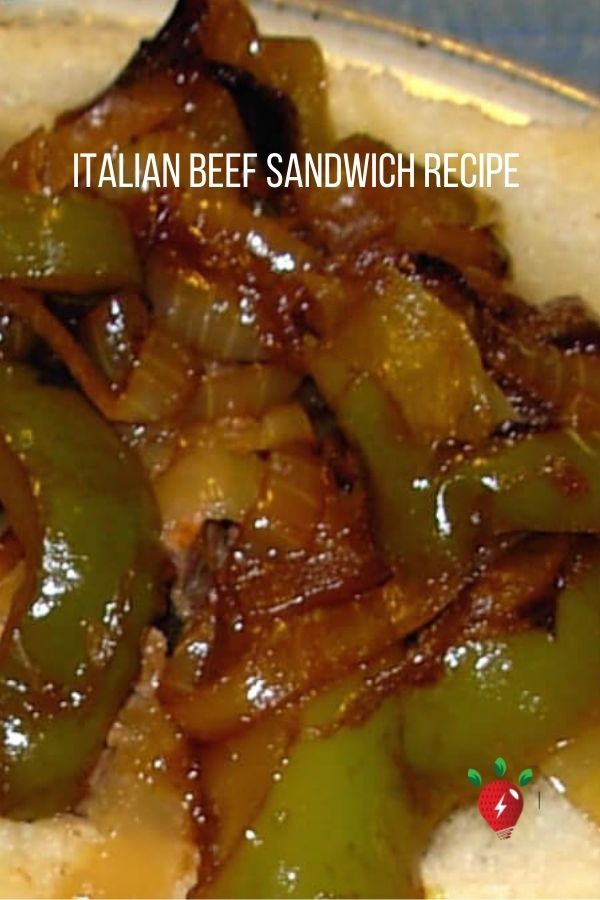 Slow Cooker Italian Beef Sandwich recipe. SO good! SO easy! #ItalianBeefRecipe #Beef #Recipes #GlutenFree #HealthyTwist #RecipeIdeaShop