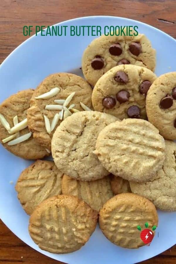 These melt-in-your-mouth cookies are easy and gluten free. #HomemadePeanutButterCookies #GlutenFree #Cookies #HealthyTwist #Recipes #RecipeIdeaShop