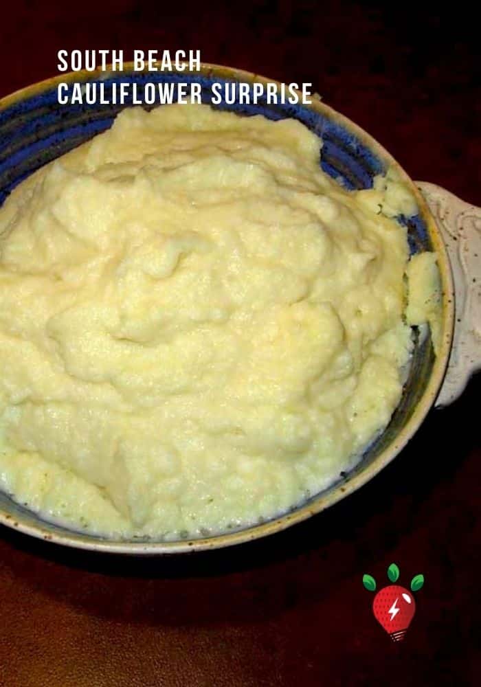 South Beach Cauliflower Surprise tastes like mashed potatoes. #SouthBeachCauliflowerSurprise #Cauliflower #SouthBeach #SouthBeachPhase1 #GlutenFree #recipes #RecipeIdeaShop