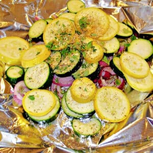 grill squash with fresh herbs