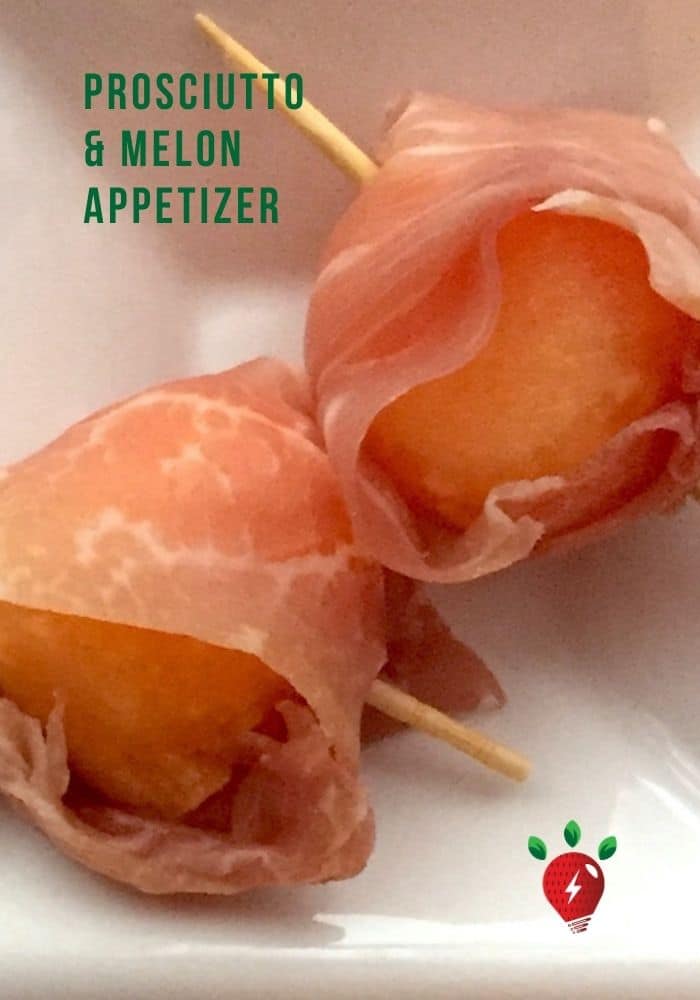 Prosciutto & Melon. No cooking. OMG. #Prosciutto&Melon #MelonBalls #Appetizers #Snacks #CocktailTime #Recipes #DairyFree #GlutenFree #Recipes #RecipeIdeaShop