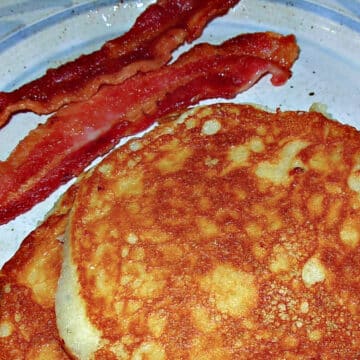 Iranian Yogurt Pancakes made with sour cream and Greek Yogurt