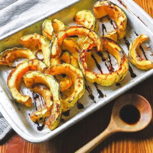 Two Ingredient Roasted Sweet Dumpling Squash