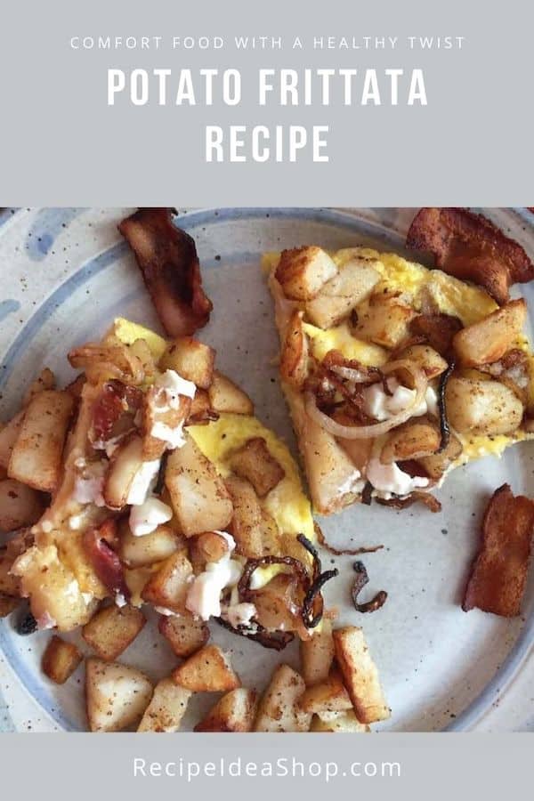 Doesn't this Potato Frittata look scrumptious? Breakfast! #potatofrittata #breakfast #glutenfree #comfortfood #omelet #recipes #recipeideashop