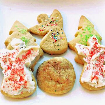 sugar cookie cutouts for Christmas