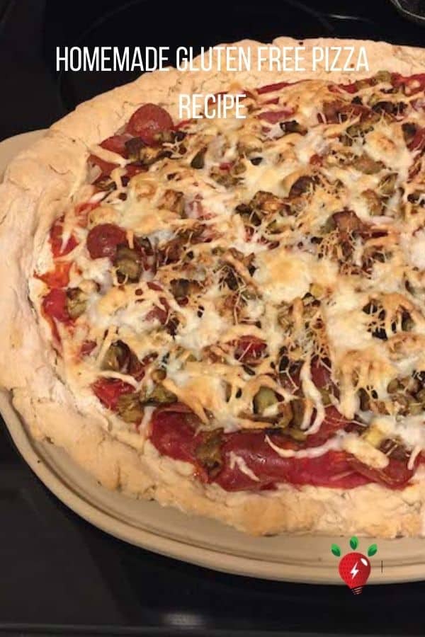 Bake your Gluten Free Crust first, then add toppings. #GlutenFreeSausagePizza #PizzaRecipe #GlutenFree #HealthyTwist #RecipeIdeaShop