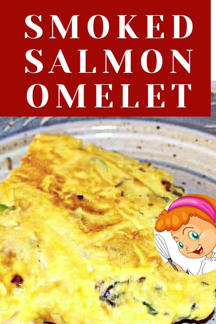 easy to make smoked salmon omelet