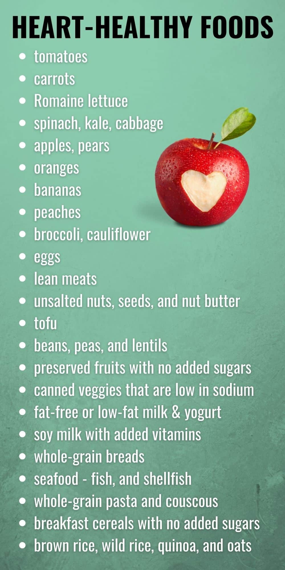 heart healthy foods list