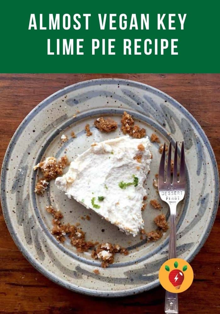 Key Lime Pie. Gluten Free & Almost Vegan. So scrumptious! #KeyLimePie #AlmostVegan #GlutenFree #desserts #Pie #recipes #HealthyTwist #RecipeIdeaShop