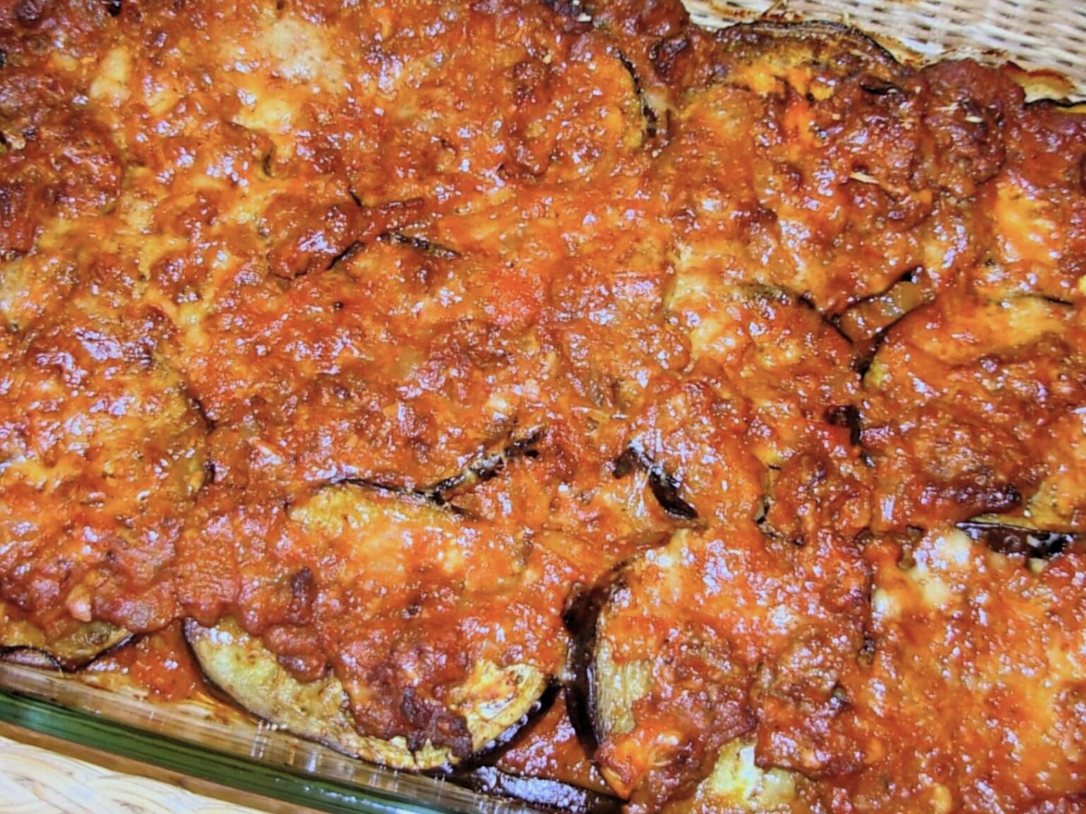 Egyptian Eggplant recipe with ground beef and tomato sauce