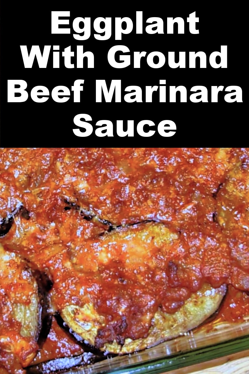 Egyptian Eggplant recipe with ground beef marinara sauce