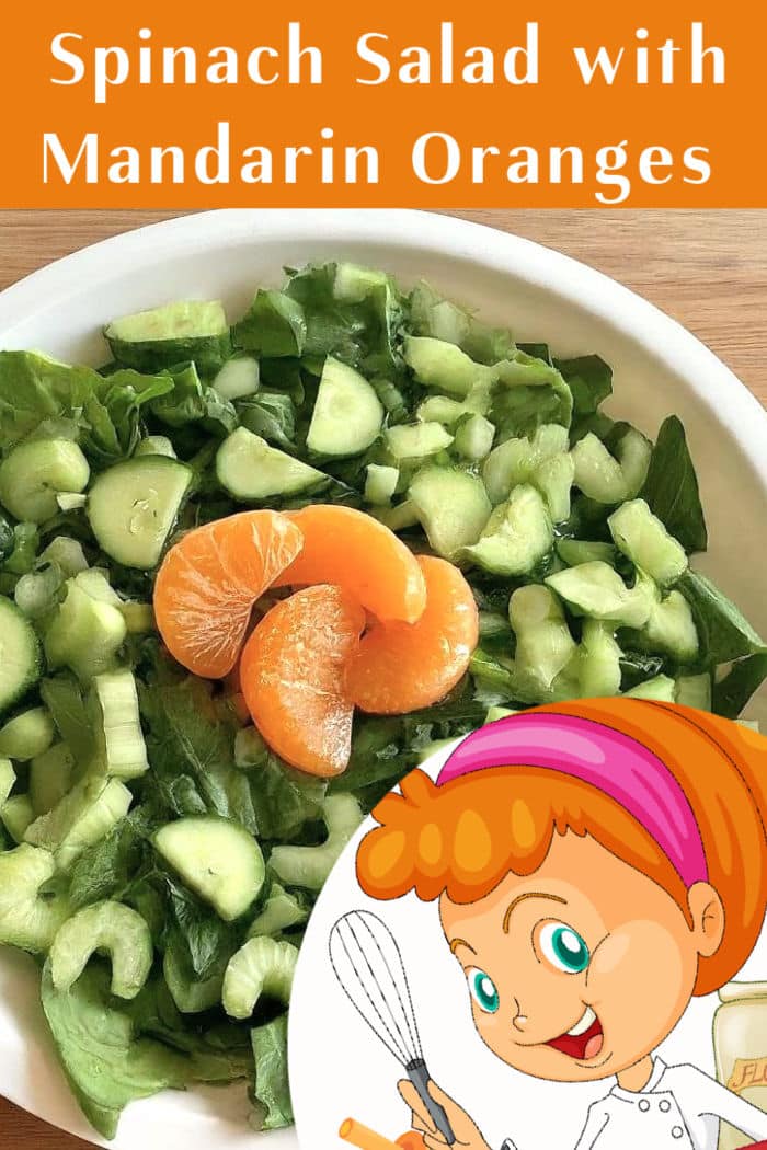 Spinach salad with Mandarin Oranges