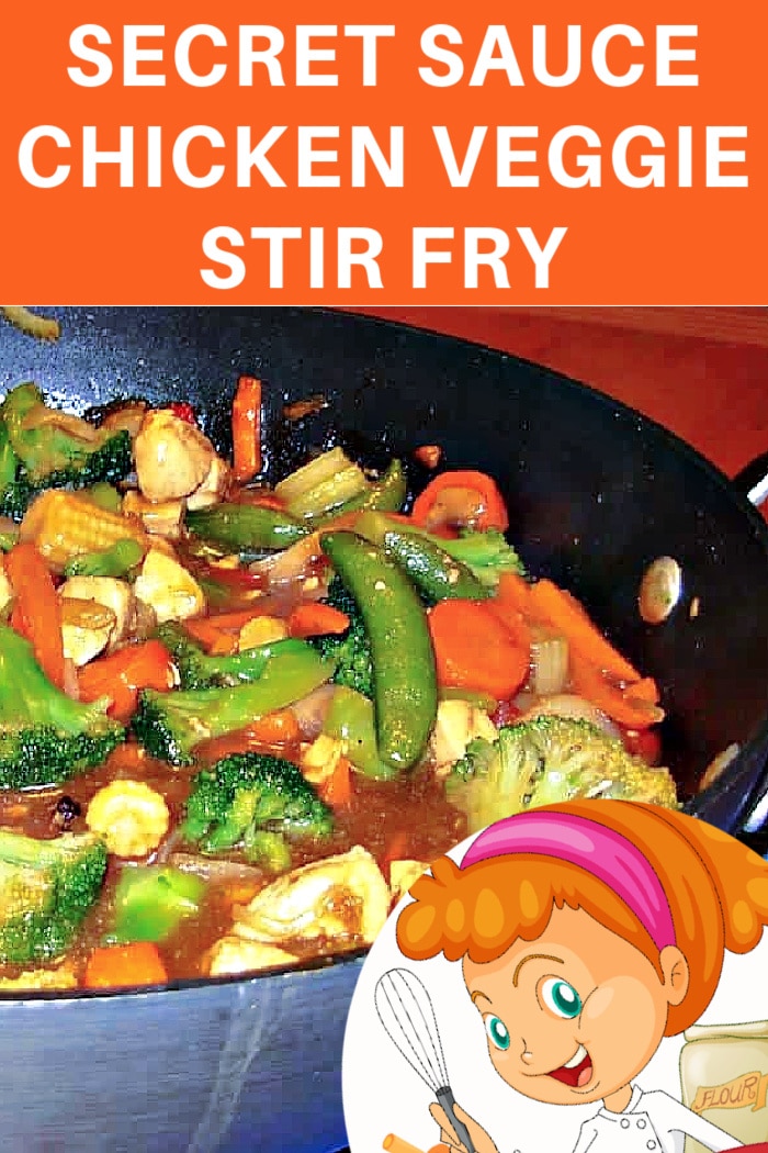 chicken vegetable stir fry with secret sauce